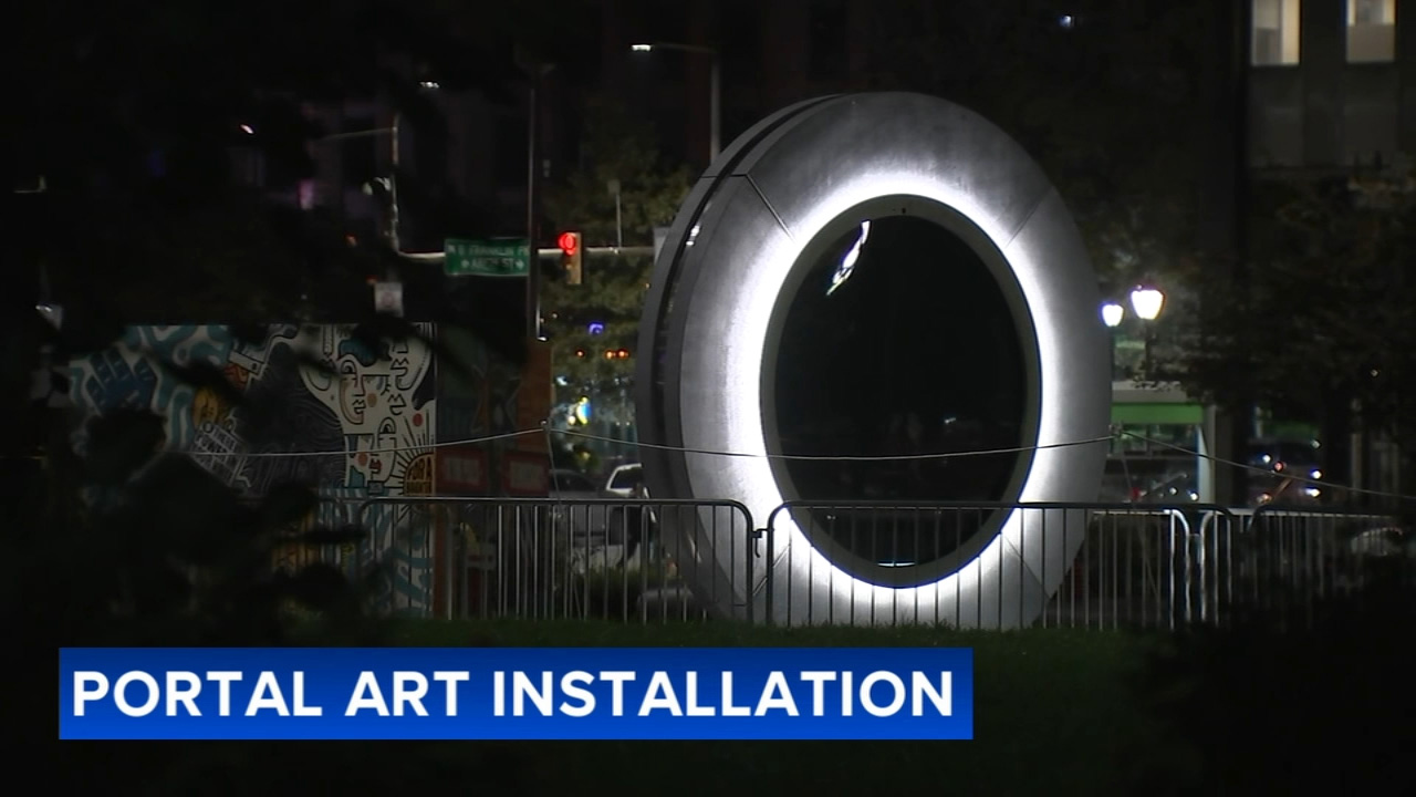 Philadelphians suspect new Love Park art installation is viral 'portal' - ABC Action News