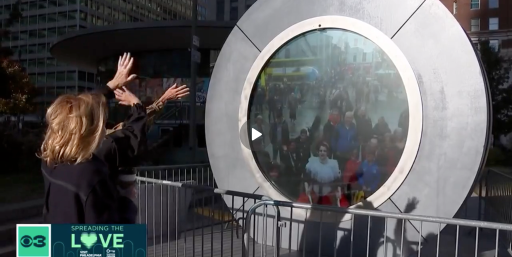Meet the Philadelphia native spreading love beyond our borders with a special portal - CBS News