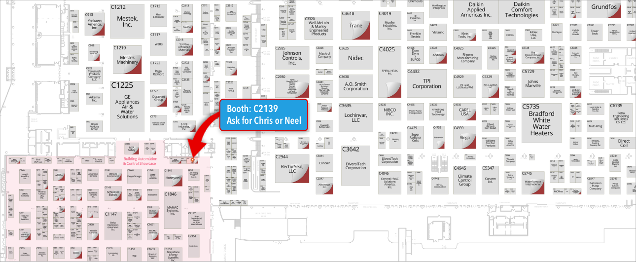 AHR EXPO map